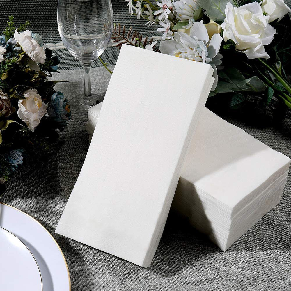 airlaid dinner napkins white