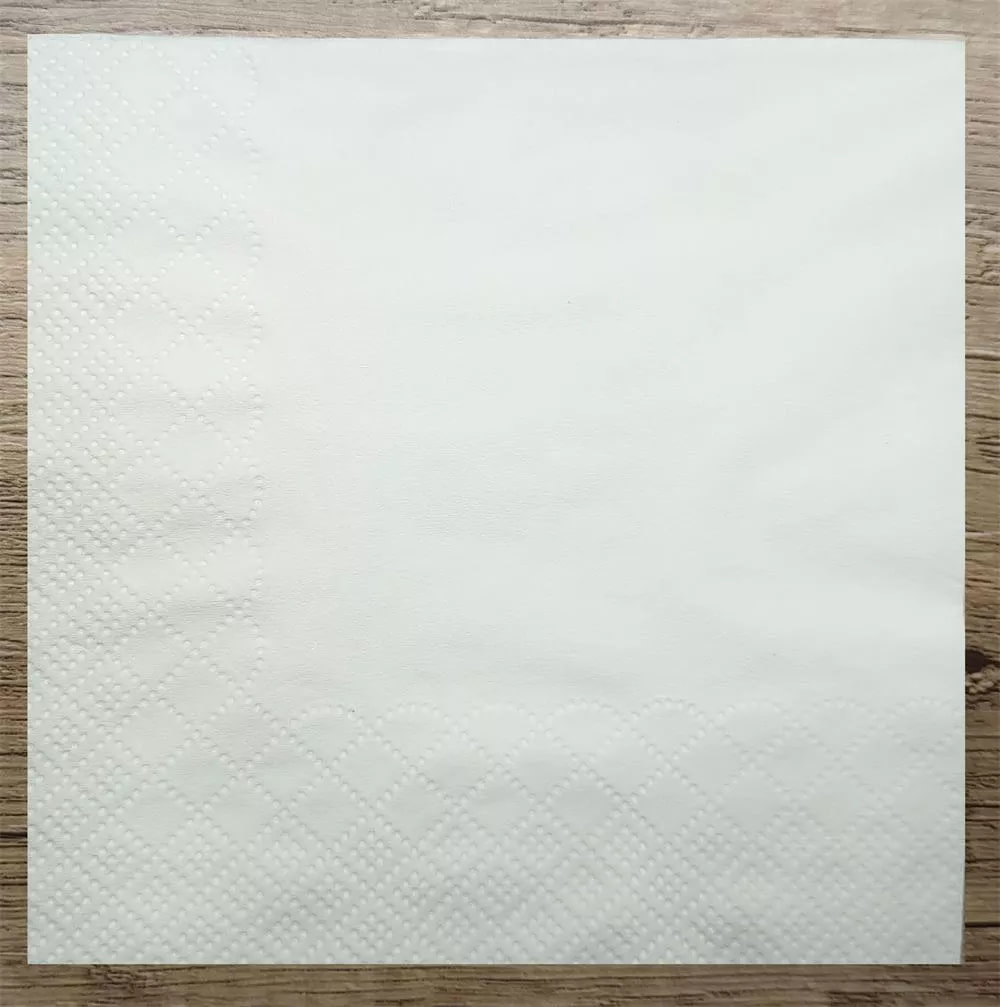 dotted edge embossed napkin