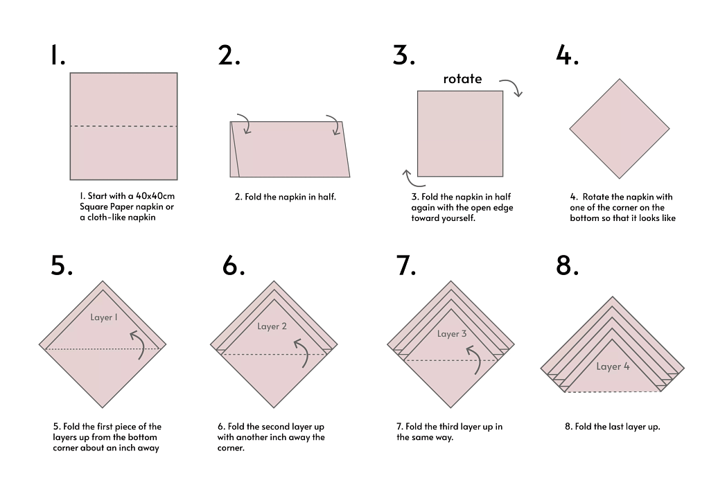 diamond fold napkin demonstration 01 1