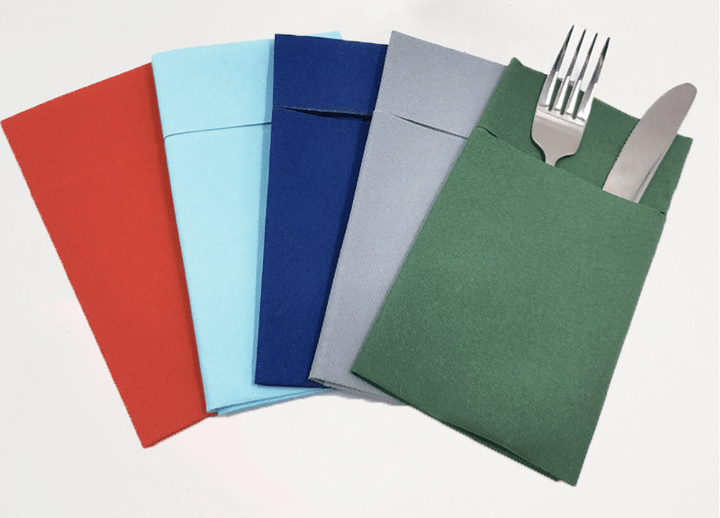 colored airlaid napkins for silverware