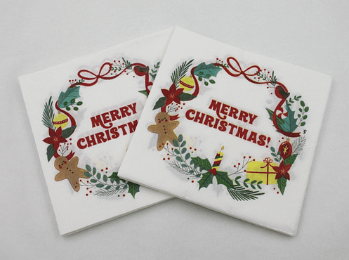 merry christmas napkins