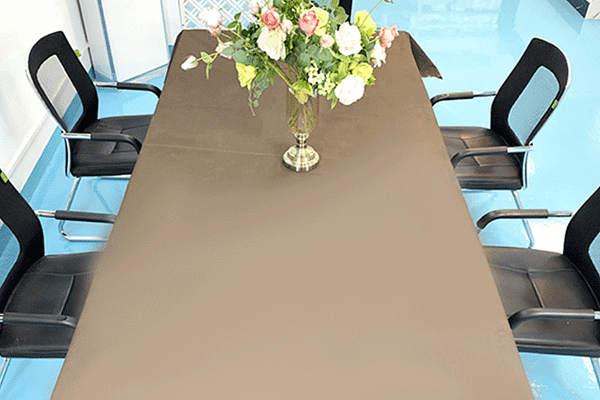 brown airlaid tablecloth
