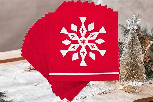 snowflake napkins