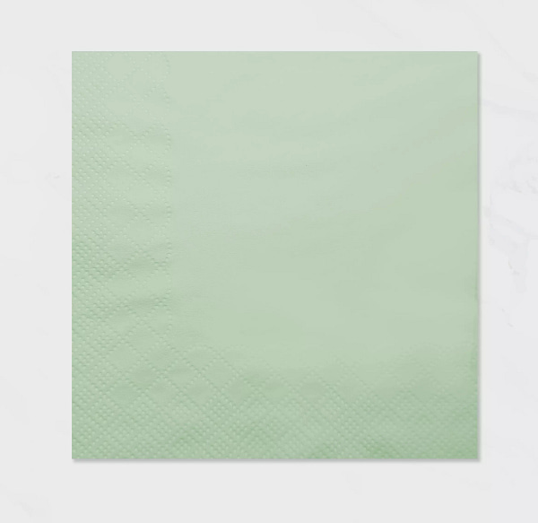 15x15cm Soft-Sage-Green-Cocktail-Napkin