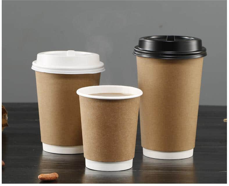 kraft coffee paper cup
