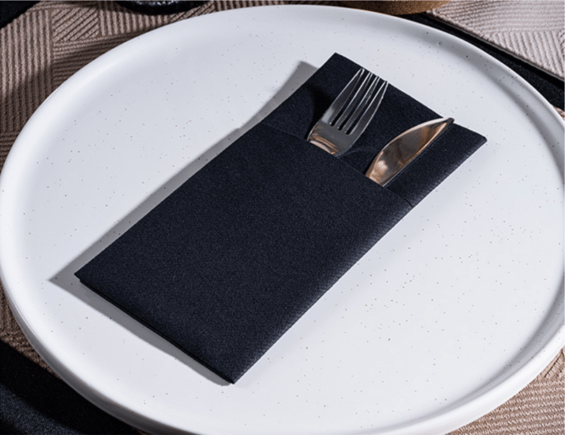 Black airlaid napkins wholesale