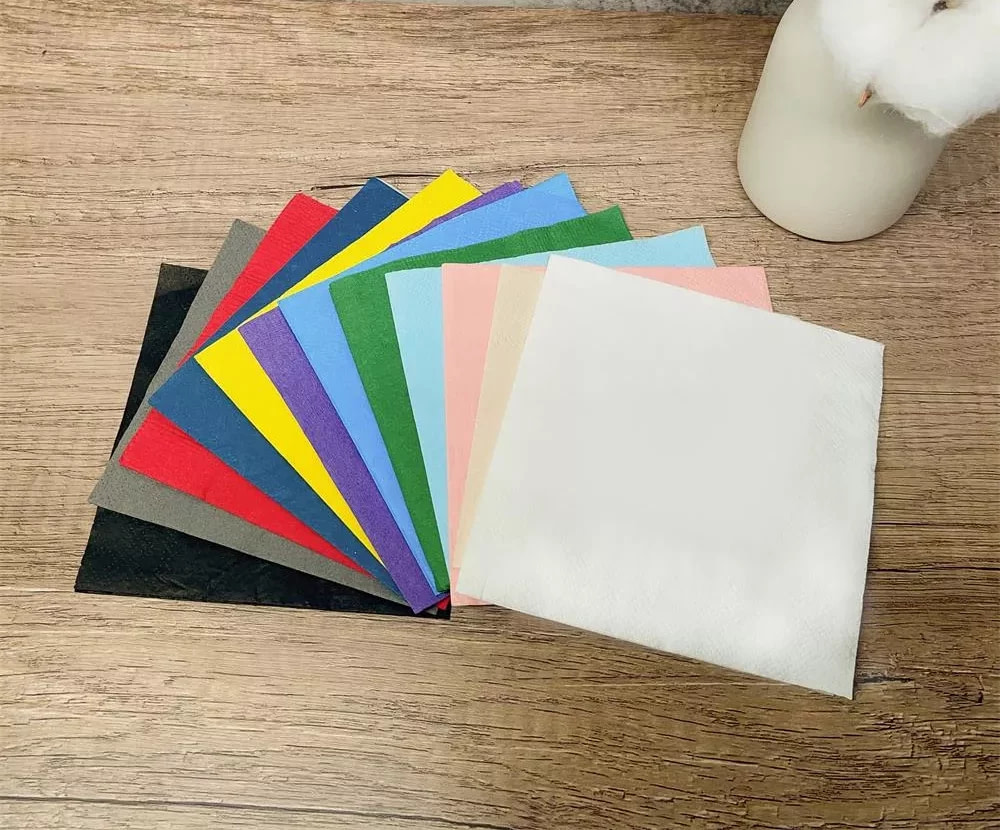 colored cocktail napkins