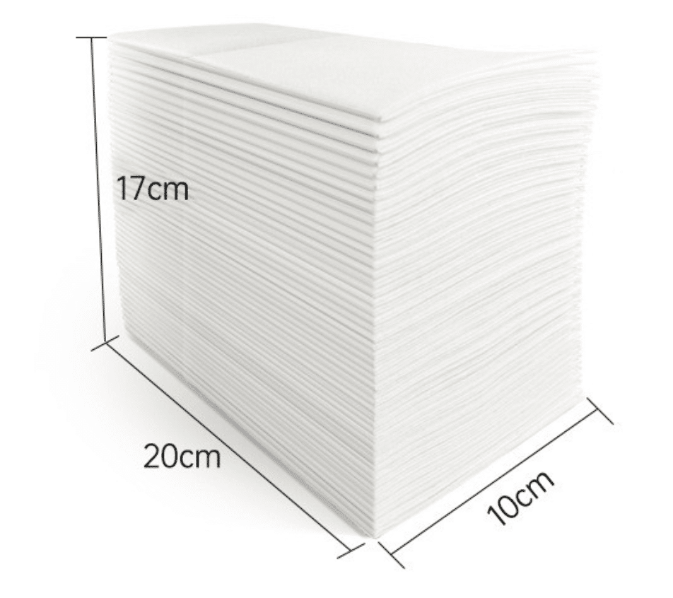 airlaid napkin size
