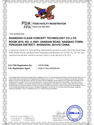 FDA-certificate