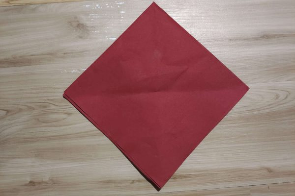 pyramid napkin fold 5