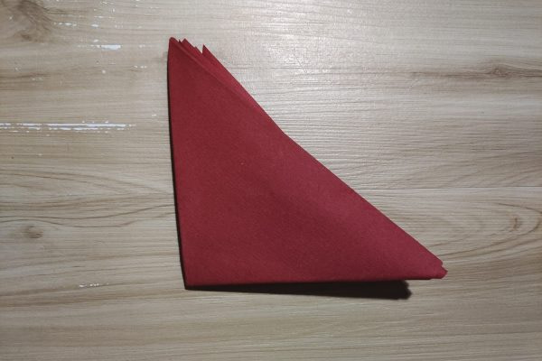 pyramid napkin fold 7